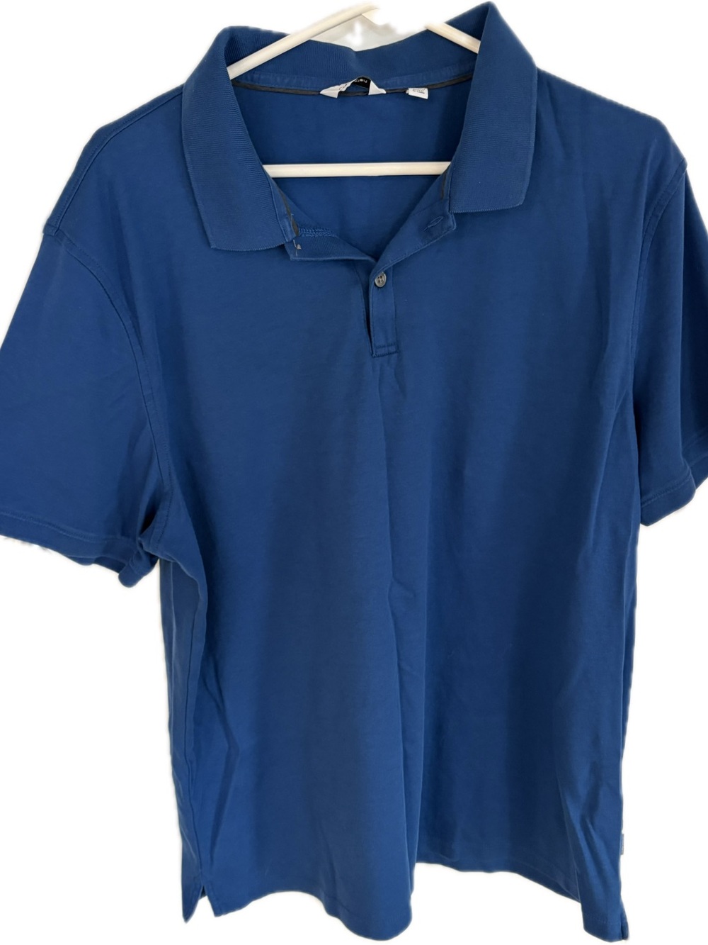 Calvin Klein Men's Blue Short-Sleeve Polo Shirt
